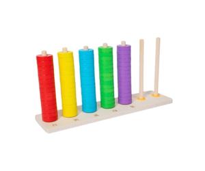 DSOUWEH Lacing Beads Development Rings Offer for Creative Learning Experiences Focus On Color Recognition Helping To Develop Color Recognition And Improve