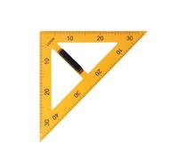DSOUWEH Large Size Ruler for Geometry Drawing and Math Lessons Drawings Compass Triangle Protractor Ruler Teaching Aid for Math Rulers Classroom School Or, Yellow, 45 Triangle