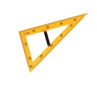DSOUWEH Large Size Ruler for Geometry Drawing and Math Lessons Drawings Compass Triangle Protractor Ruler Teaching Aid for Math Rulers Classroom School Or, Yellow, 60 Degree Triangle