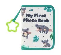DSOUWEH Memory Keeper Classic Baby Cloth Photo Album For Preserving Important Moments Baby Cloth Photo Albums Polyester, green side