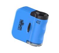 DSOUWEH Mini Pocket Scope Handheld Scope 60x Innovative Educational Fun Toy Unique Gift Kids For Outdoor Exploration Toy With Light Portable Easy To Carry, BLue, 5x5x2.3cm
