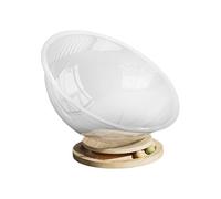 DSOUWEH Novelty With Space Themed Cat Bed Modern Acrylic Cat Bed Hammock Stylish And Comfortable Option For Cats All Seasons Universal Detachable Kittens, Clear, L