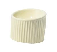 DSOUWEH Pet Cat Dishes Tilted Tool Slanted Cat Food Bowl Stable Base Elevated Bowls Ceramic Small Dogs Eco Friendly Elevated Bowls Tilted Upper Lower, Yellow, 13.7x11cm