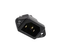 DSOUWEH Power Socket IEC320 C14 Screw Mount Accommodates Large Wires High Power Equipment Like Air Conditioners And Washing Machines 250V 15A Panel Mount Plug