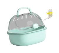 DSOUWEH Small Animal Carrier Cage With Water Bottle Spacious And Comfortable All Traveling Needs Allowing To Easily Pets Out And About Guinea Pig Cage Pet, blue, 20x18x16cm