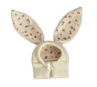 DSOUWEH Snoods Bunny Bunny Corgi Hat Supplies Winter Accessory Helps Memorable Moments At Pets Parties Ears Hat Is Winter Accessory To Pet Cutest In Cold, White, M