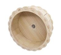 DSOUWEH Stylish Hamster Exercise Wheel Crafted Wood For Dwarf Hamsters Gerbils And Playful Kittens Which Is Sturdy Pet Hamster Running Wheels Stand Cage, Wood, 19x7.5cm