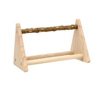 DSOUWEH Tabletop Play Stand Training Perch Playground Designed To Birds Engaged While Supporting Social Skills Through Interactive Play Platform Bird Cage, without cup, 22.4x13.5x14.3cm