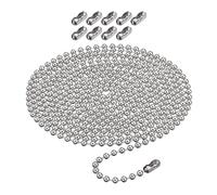 DSOUWEH Three-Meter Ball Bead Chain With Strong Metal Connectors For Optimal Window Blinds Functionality Roman Shades Fix And Replace For Broken Window Blind