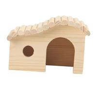 DSOUWEH Wooden Hamster Hideout Offers Cozy Retreat For Dwarf Hamsters To Chill During Daytime Activities Rest. Syrian Hamster Rat Mouse Guinea Pig Small