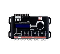 DSP 2.8 Digital Signal Processor & Equalizer - 15-Band Graphic EQ, 2 Input/8 Output DSP, 12 Presets, Built-in Crossover for Car Audio Enhancement