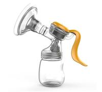 DSP-856 Manual Breast Pump Single Hand Breast Pump for Breastfeeding with 150ml Milk Bottle 110° Wide Angle Silicone Breast Shield