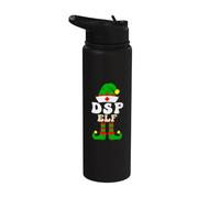 DSP Direct Support Staff Elf Xmas Matching Family Group Stainless Steel Insulated Water Bottle