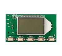 DSP PLL FM Transmitter Module Wireless Microphone Board Stereo Audio Transmitter with LCD Display for FM Radio Broadcasting and Computer Audio Emission 49x26.5mm
