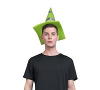 DSplay Traffic Cone Hat Costume Adult Role Play Funny Costume Hats Adults (green)