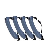 DSPOLIMV Car Exterior Handle Compatible with for Q7 2007 2008 2009 2010 2011 2012 2013 2014 2015 4Pcs Car for Smart Sensor Exterior Door Handle 4L0837205A 4L0837205B(Grey,A)
