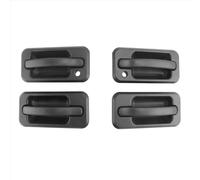 DSPOLIMV Car Exterior Handle Compatible with H2 for Base for Crew for Cab for Pickup 2005 2006 2007 2008 2009 4Pcs Exterior Outside Door Handle Set 131609870457 15104792