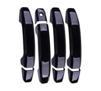 DSPOLIMV Outer Door Handle Cap Compatible with Chevy for Silverado 1500 2014-2024 2500 2015-2018 1 Set Exterior Door Handle Cover Cap with Keyhole Black ABS