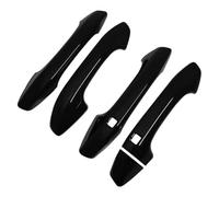 DSPOLIMV Outer Door Handle Cap Compatible with Kia for K5 for Optima 2020 2021 2022 Bright Black Car Exterior Door Handle Cover Trim with for Smart Keyhole