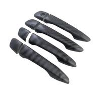 DSPOLIMV Outer Door Handle Cap Compatible with Lexus for IS350 2014-2024 Side Door Handle Cover ABS Glossy Carbon Plating Auto Parts Accessories(Carbon)