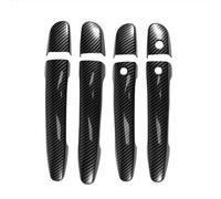 DSPOLIMV Outer Door Handle Cap Compatible with Mazda for 2 2015-2018 for 3 6 2014-2018 Sport Carbon Fiber Style Door Handle Cover Trim with Keyless Accessories