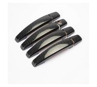 DSPOLIMV Outer Door Handle Cap Compatible with Opel for Insignia for Astra 4pcs Chrome Carbon Fiber Car Door Handle Cover Trim Stickers Accessories Replacement(Carbon Fiber)