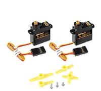 DSPOWER 5PCS 4.3G Mini Servo, 3.7-5V RC Micro Plastic/Metal Gear Digital Servos Motor Kit for Fixed-Wing Helicopter Airplane Drone 1/24 RC Car Model Boat Robot Toy (Metal Gear)