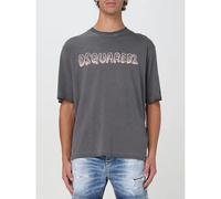 Dsquared Graffiti Logo Print T-Shirt in Grey - S - Grey