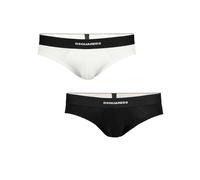 DSquared2 2-Pack Briefs, Black/White - X-Large