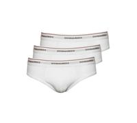 Dsquared2 3-Pack Jersey Cotton Stretch Low-rise Briefs, White - XX-Large