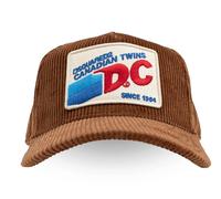 Dsquared2 Baseball Cap DC Retro Corduroy Logo Unisex Adjustable Strap Hat