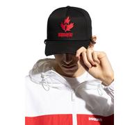Dsquared2 Baseball Cap Halloween Leaf Logo Canvas Cap Unisex Black One Size