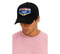 Dsquared2 Baseball Cap HARDCORE Logo Icon Black Canvas Strapback Cap