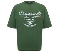 Dsquared2 Branded Raising Hell Logo Green T-Shirt - XL