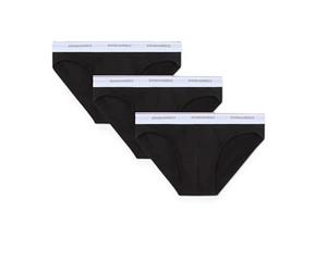 DSQUARED2 Brief 3-Pack Brief DCX300060 (IT, Text, S, Regular, 001- Black)