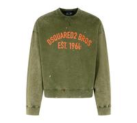 Dsquared2 Bros EST 1964 Design Cypro Fit Military Green Sweatshirt - XL