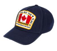 Dsquared2 Canadian Flag Icon Baseball Cap Navy Adjustable Cotton Hat