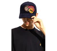 Dsquared2 Catch Me If You Can Baseball Cap Cord Logo Embroidered Unisex Blue