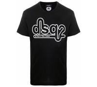 Dsquared2 Cigarette Fit Bubble DSQ2 Logo Black T-Shirt - S