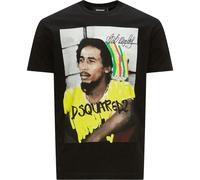 Dsquared2 Cool Fit Bob Marley Logo Black T-Shirt - S - S