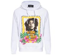 Dsquared2 Cool Fit Bob Marley Logo White Hoodie - XL