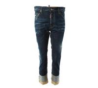 Dsquared2 Cool Guy Cropped Dark Blue Denim Pants - W38 - W38