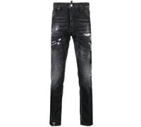 Dsquared2 Cool Guy Jean Black Paint Splattered Ripped Wash Jeans - W32 - 30L - W32