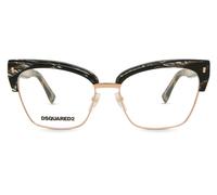 Dsquared2 D2 0024 Women's Glasses, Black, Size 54
