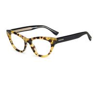 Dsquared2 D2 0026 Women's Glasses, Tortoiseshell, Size 49