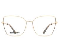 Dsquared2 D2 0039 Women's Glasses, Gold, Size 57