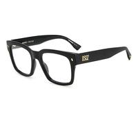 Dsquared2 D2 0066 807 Man Optical frames Acetate Black Squared
