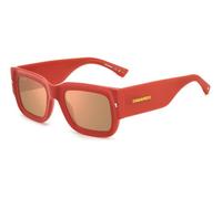Dsquared2 D2 0089/S/SE 1N5/0J Men's Sunglasses Red Size 52