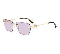 Dsquared2 D2 0102/S EYR/UR Woman Sunglasses Metal Gold Violet Geometric Normal