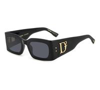 DSquared2 Women's Round Sunglasses 52 cm Black